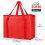 Geïsoleerde, herbruikbare boodschappentas, rood, extra groot, 2 stuks 2