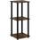 Side Table Set of 2 Amber Pine 2-Tier 6