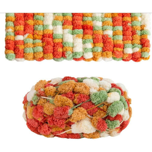 POM-POM Ball Yarn 100% Polyester 3 Pack 450g 1