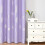 Lilac Blackout Curtains Silver Palm Pattern 42x84in 2 Panels 2