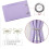 Lilac Blackout Curtains Silver Palm Pattern 42x84in 2 Panels 4