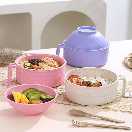 Microwave Ramen Bowl with Lid BPA-Free 1 Piece 2