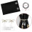 Blackout Curtains Gold Leaf Wheat Pattern 52x96 Inch Black 4