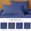 Navy Blue Microfiber Quilt Bedding Set King 3-Piece 3