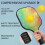 Σετ κουπιών Pickleball από fiberglass με λουλούδια και 2 μπάλες 4