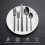 Black Hammered Silverware Set 410 Stainless Steel 20-Piece 3