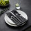 Black Hammered Silverware Set 410 Stainless Steel 20-Piece 4