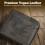 Men's Vintage Eagle Leather Wallet Light Brown Slim 2