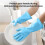 Rubber Cleaning Gloves Kitchen 4 Pairs Reusable with Cotton 4