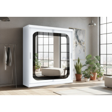 (150CM, White) FH Camal Sliding Door Wardrobe