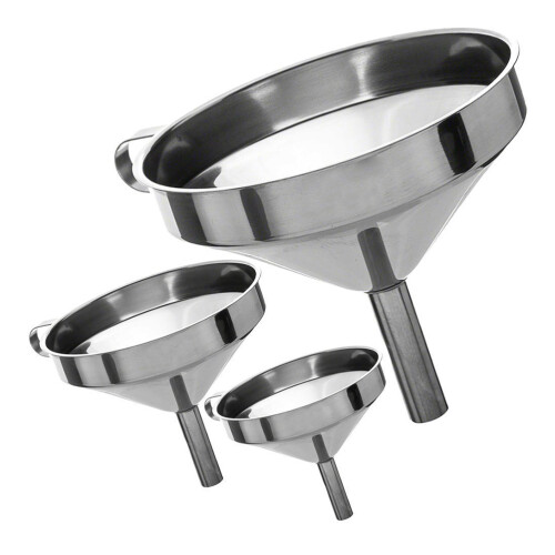 3Multifunctionele Metalen Trechterset Voor Thuis En Hobby