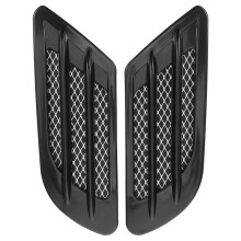1Paar Zwarte Shark Gill Vent Sticker ABS Auto Motorkap Decoratie