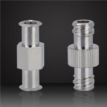 50Pcs Coupler Luer Syringe Connector Metal Double Joints Luer Lock Adapter Coupler for Pneumatic Parts