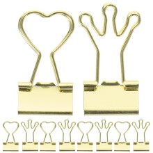10St Multifunctionele Gouden Binderclips Voor Thuis En Kantoor