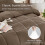 Queen Comforter Set Brown 7-Piece OEKO-TEX Certified 2