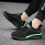 Boys Sneakers Green Hook-and-Loop Strap Mesh Athletic Shoes 5