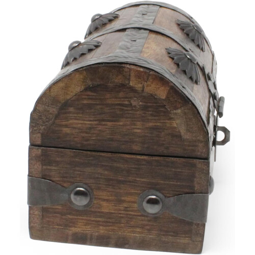 Rustikale Vintage-Schatzkiste aus Holz, 1 Stück 1