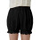 Women's Cotton Leisure Shorts Solid Color Loose Fit with 2