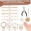 Kit per creare portachiavi con ciondoli e lucidalabbra (263 pezzi) 3