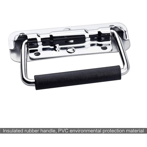 16Pcs 304 Stainless Steel Spring Handle Prop Box Tool Aluminum Box Handle Activity Handle Folding Industrial Handle 2