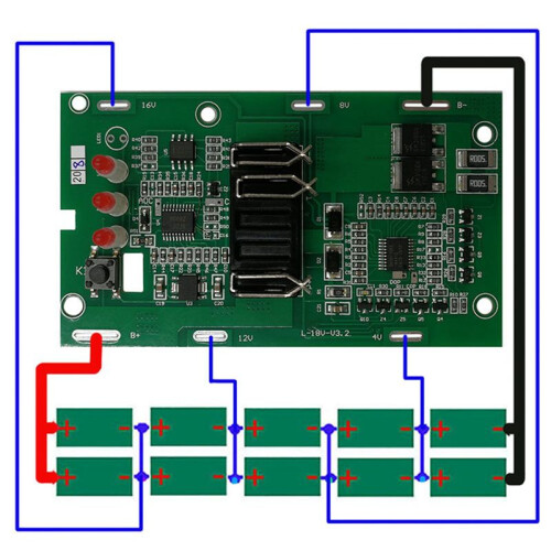 2X Suitable for  POWER X-CHANGE 18V 20V Lithium Battery Plastic Shell Charging Protection Board PCB Box Shell 2