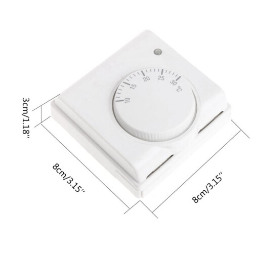 2X Room Floor Temperature Controller Mechanical Central Heating Thermostat 220V AC Mechanical Thermostat