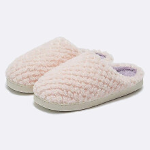 (36-37 8.8-9 inch) Winter Plush Velvet Warm Slippers For Women Men Soft Bottom Non-slip Eva Cotton Shoes Home Indoor Soft Slient Slides Pink4