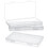 12Pack  Plastic Clear Storage Containers Box,Small Rectangle Empty Organizer Case with Hinged Lid 2