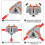 30Pcs Compact Wire Conductor Connector, T-Shape Lever Nut Wire Connector, Quick Splitter 3 Way Electrical Connectors 5