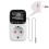 2X TUYA WIFI  Temperrature Controller Socket with Sensor  Thermostat 16A Remote Control EU Plug 3