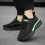Boys Mesh Sneakers Green Soft Sole Hook & Loop Strap 2