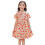 Mädchen Sommerkleid Kurzarm Blumenmuster Prinzessinnenstil 3