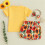 Completo da bambina con girasoli, composto da 3 pezzi e top a maniche corte. 8