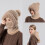 Gorro feminino Yocbz 3 em 1 com cachecol e máscara, preto 4