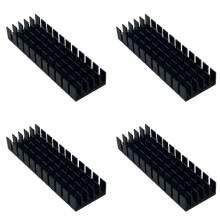 4X Aluminum Heatsink Radiator Heat Sink for Electronic RAM Chip LED SSD Cooling with Thermal Conductive Tape 70x22x10mm