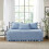 Daybed Cover Set Blue Luxe Double-Sided Quilting 5-Piece 7