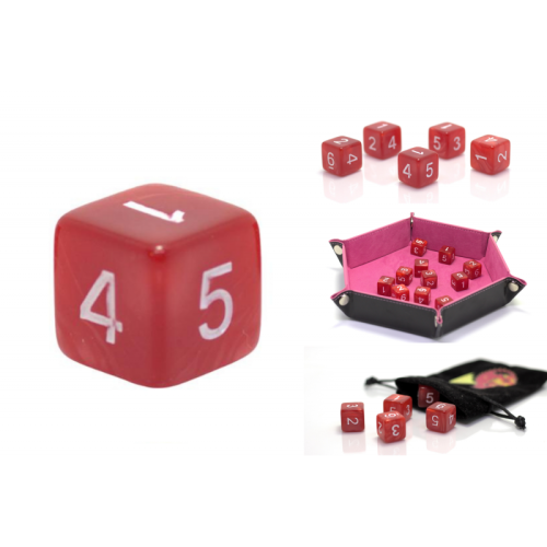 1,6 cm RPG-terning From Hell sekssidede D6-terninger