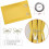 Yellow blackout curtains 42x84 inch silver palm tree 4