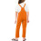 Combinaison pyjama orange sans manches avec poches et 5
