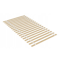 Sengerammeindsats til madras 80x200 cm 18 flade lameller 250 kg massiv