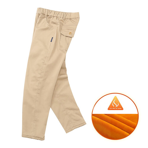 Guttebukser i khaki, skoleuniform, 5-6 år 1
