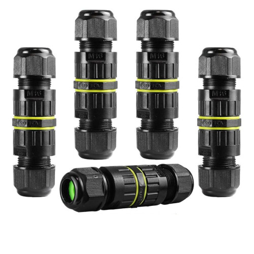 10Pc IP68 Waterproof 2 Way 3-Core Junction Box Electrical Cable Connector M16 Wire Range(3.5-10mm) 1