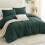 Forest Green Comforter Set Full Size 3-Pc Quilted 5