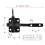 5X Self Locking Gate  for Wooden Fence Heavy Duty, Steel Spring Cable Pull String Gate Hardware Gate Lock 4