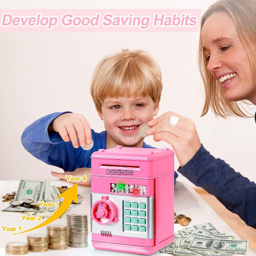 Ηλεκτρονικό ΑΤΜ Piggy Bank για παιδιά 3-12 ετών, εξοικονόμησης κερμάτων 1