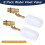 4 Pack Water Float Valve 1/2 Inch, Brass Float  Float with Adjustable Arm, Automatic Fill and Control Water Level 8