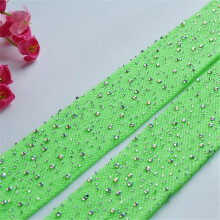 (GREEN) EVAGO Sexy High Waist Tights Sparkle Rhinestone Fishnets Party Rhinestone Mesh Stockings