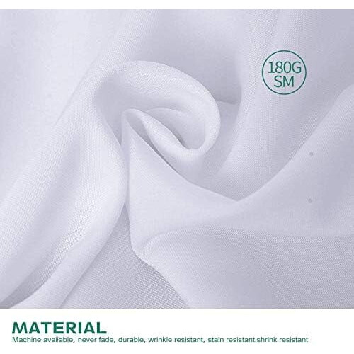White Round Tablecloth 108-inch for Weddings Banquets 2