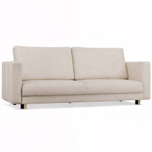 LINA 3-personers sofa med sovefunktion beige til stue
