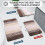 Microfiber Shaggy Bath Rug Brown Rectangular 36x24 inch 2